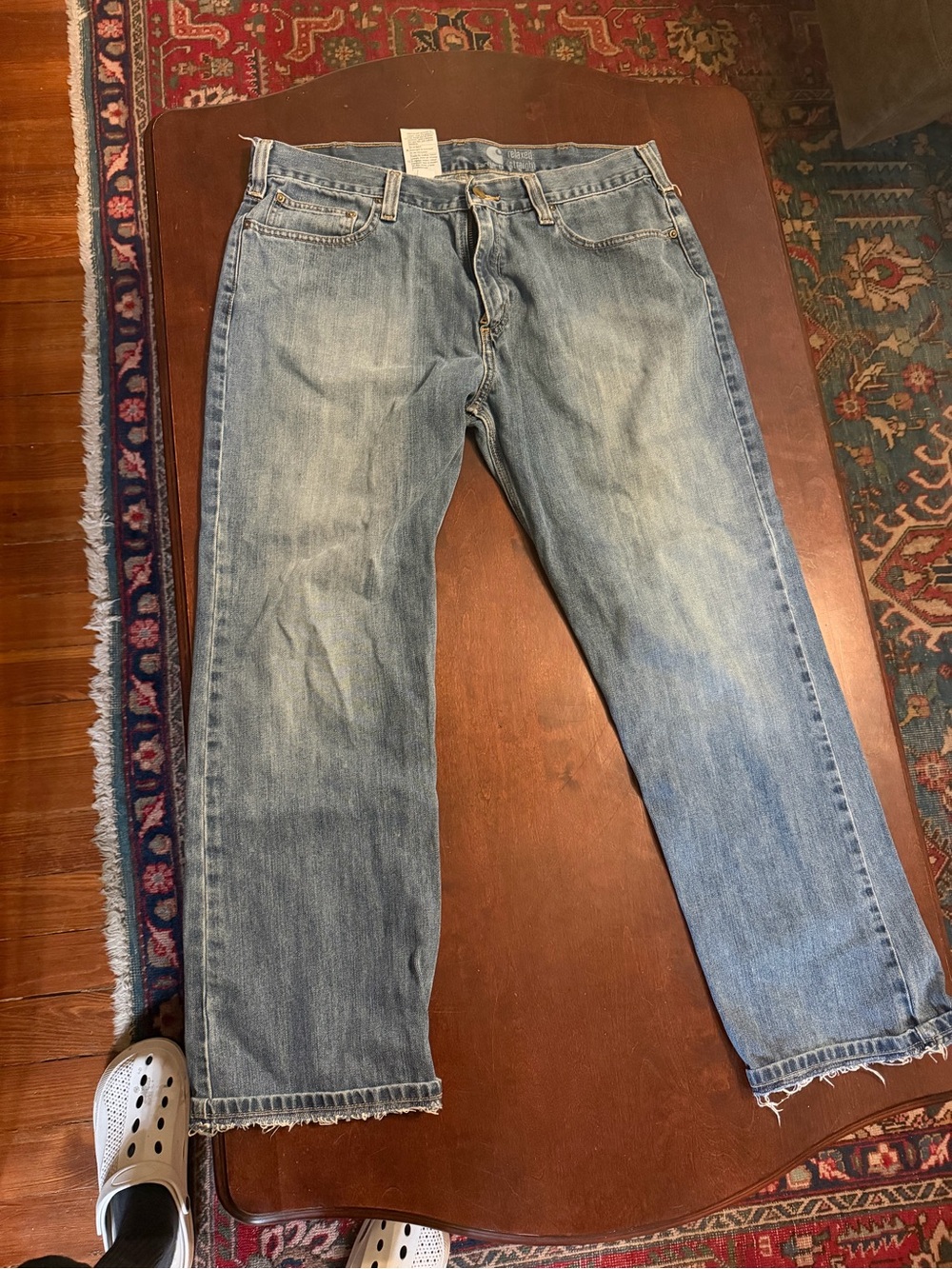 Carhartt Light Blue Straight Leg Jeans